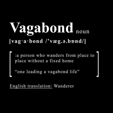 vagabond meaning.